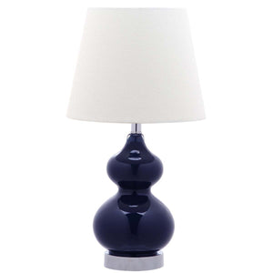 Safavieh Eva Double Mini Table Lamp-Navy