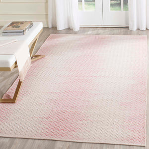 Safavieh Klc-Cotton Kilim Rug Collection KLC121E - Light Pink / Ivory
