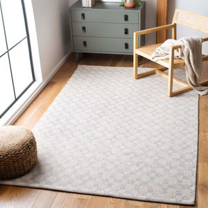 Safavieh Klc-Cotton Kilim Rug Collection KLC222D - Silver / Ivory