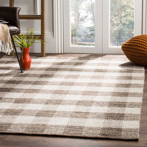 Safavieh Kilim Rug Collection KLM351A - Light Grey / Brown