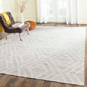 Safavieh Kilim Rug Collection KLM516D - Silver / Ivory