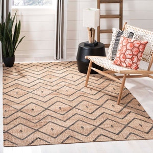 Safavieh Kilim Rug Collection KLM750A - Natural / Charcoal