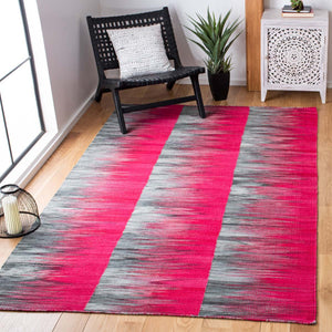 Safavieh Kilim Rug Collection KLM819D - Fuchsia / Charcoal