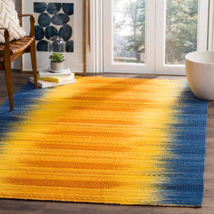 Safavieh Kilim Rug Collection KLM821B - Dark Blue / Yellow