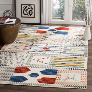 Safavieh Kilim Rug Collection KLM824A - Ivory / Multi
