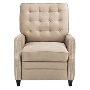 Safavieh Couture Leona Tufted Recliner - Light Brown