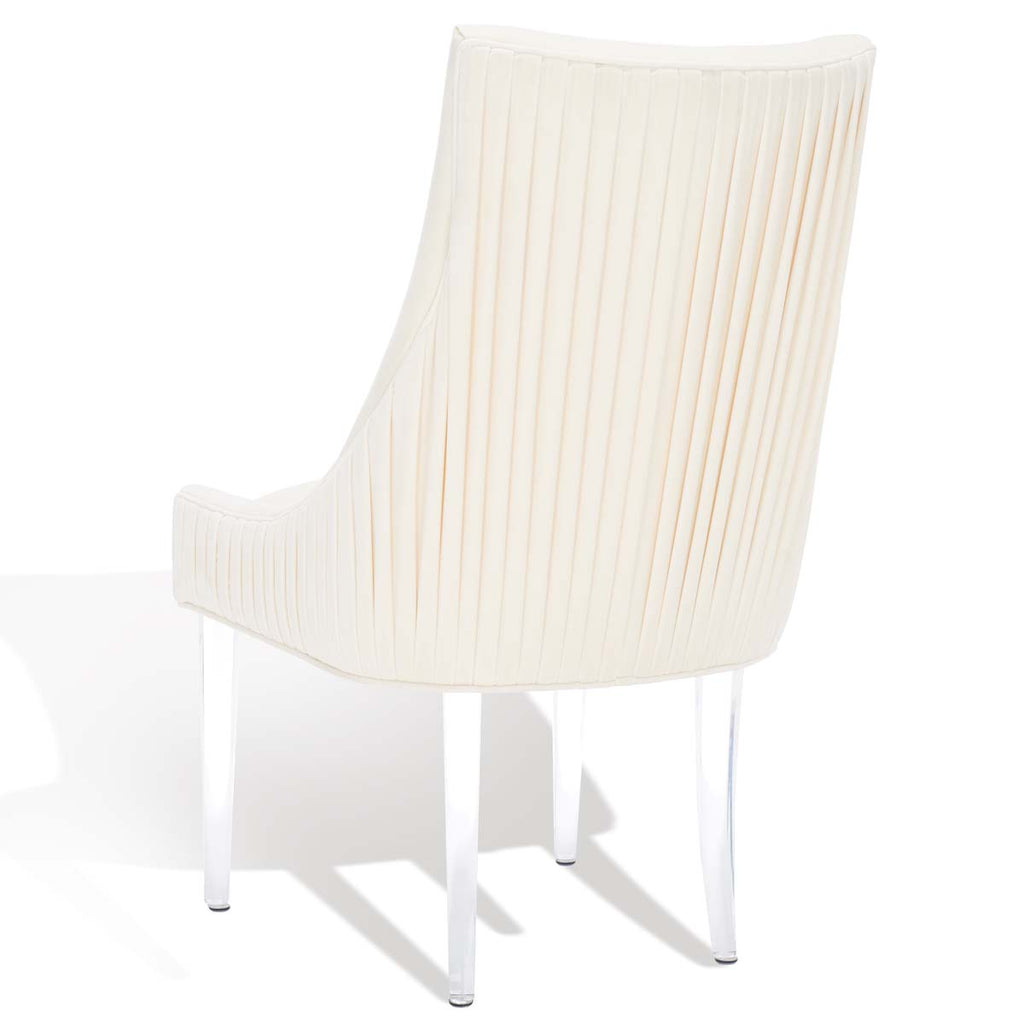 Safavieh Couture De Luca Acrylic Leg Dining Chair - Cream