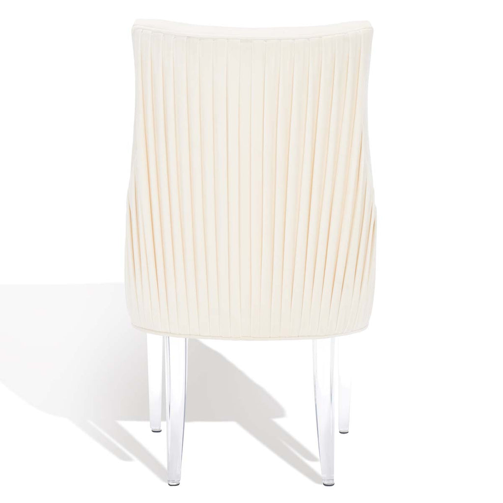 Safavieh Couture De Luca Acrylic Leg Dining Chair - Cream