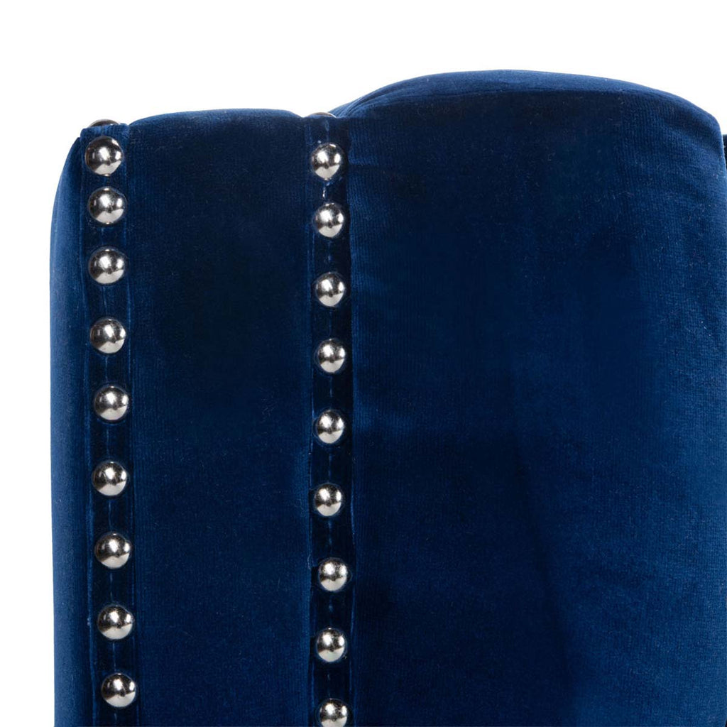 Safavieh Couture Miller Tufted Velvet Sofa - Navy Blue