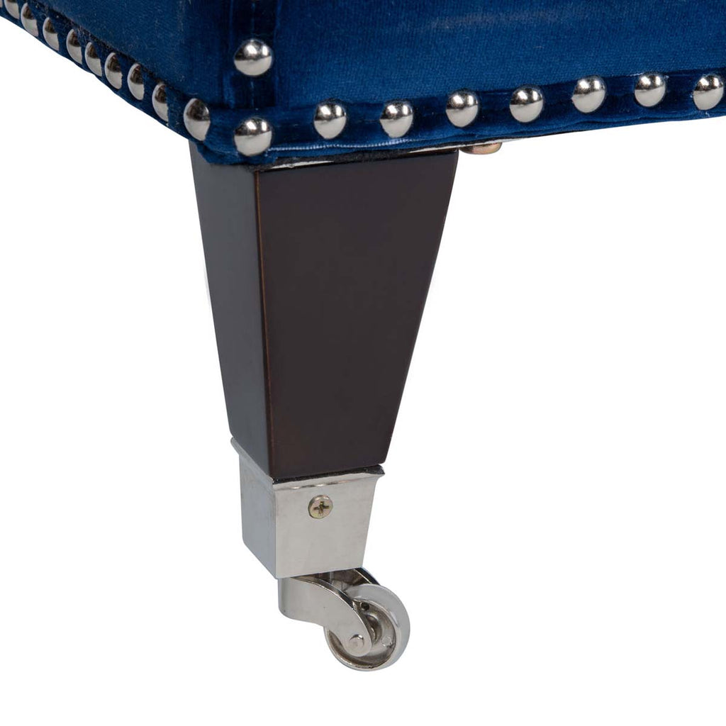 Safavieh Couture Miller Tufted Velvet Sofa - Navy Blue