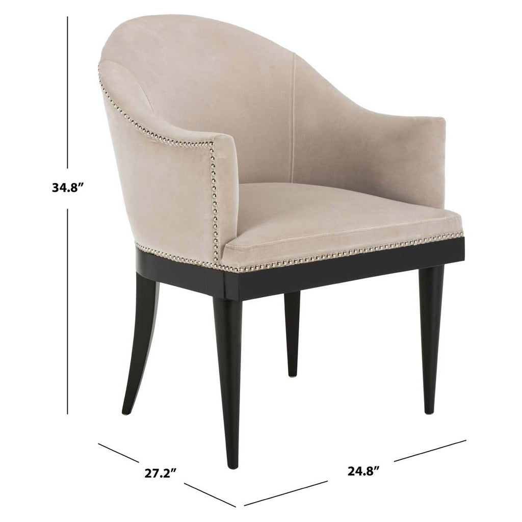Safavieh Couture Maynard Arm Chair - Giotto Almond