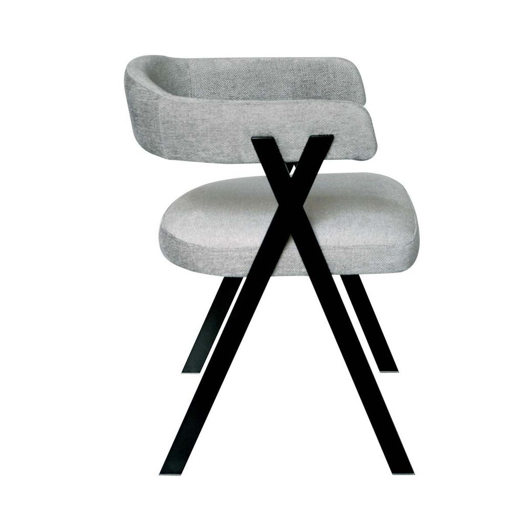 Safavieh Couture Izzy Linen Accent Chair - Granite