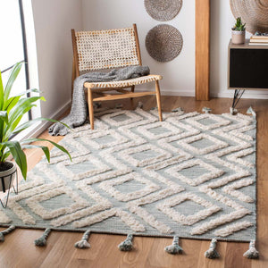 Safavieh Kenya Rug Collection KNY331J - Aqua / Ivory