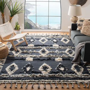 Safavieh Kenya Rug Collection KNY601A - Charcoal / Ivory