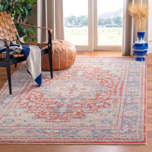 Safavieh Kenitra 600 Rug Collection KRA628R - Red / Blue