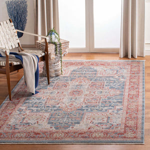 Safavieh Kenitra 600 Rug Collection KRA659M - Blue / Red