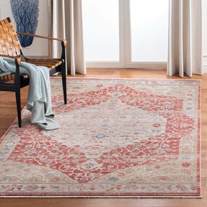 Safavieh Kenitra 600 Rug Collection KRA661R - Red / Beige
