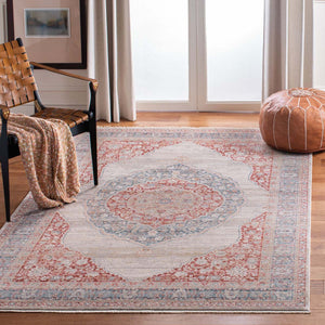 Safavieh Kenitra 600 Rug Collection KRA678B - Ivory / Red