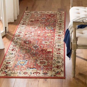 Safavieh Kashan Rug Collection KSN303L - Red / Beige