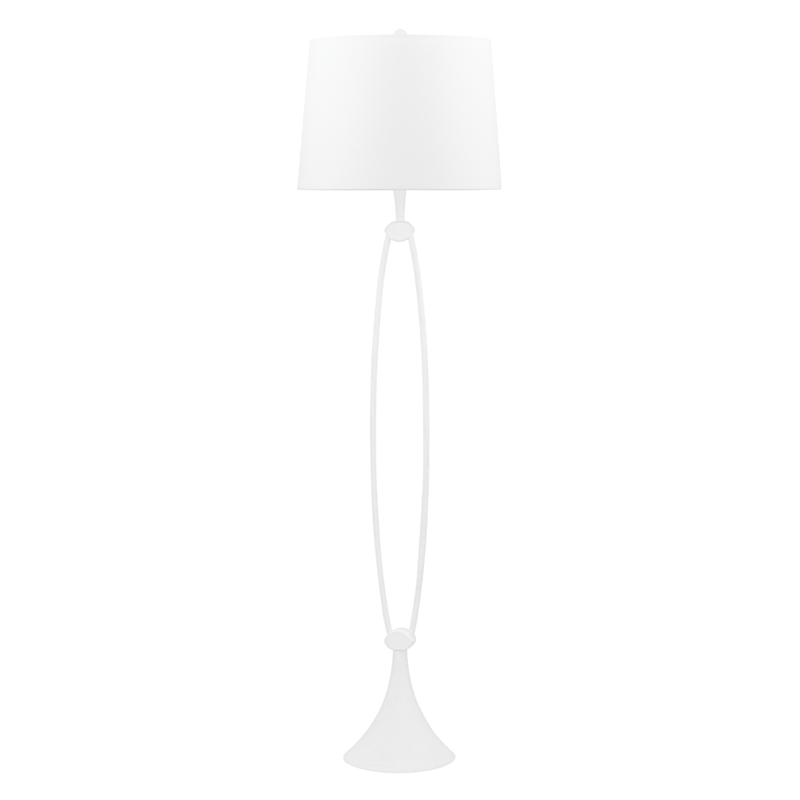 Hudson Valley Lighting 1 Light Floor Lamp - White Plaster