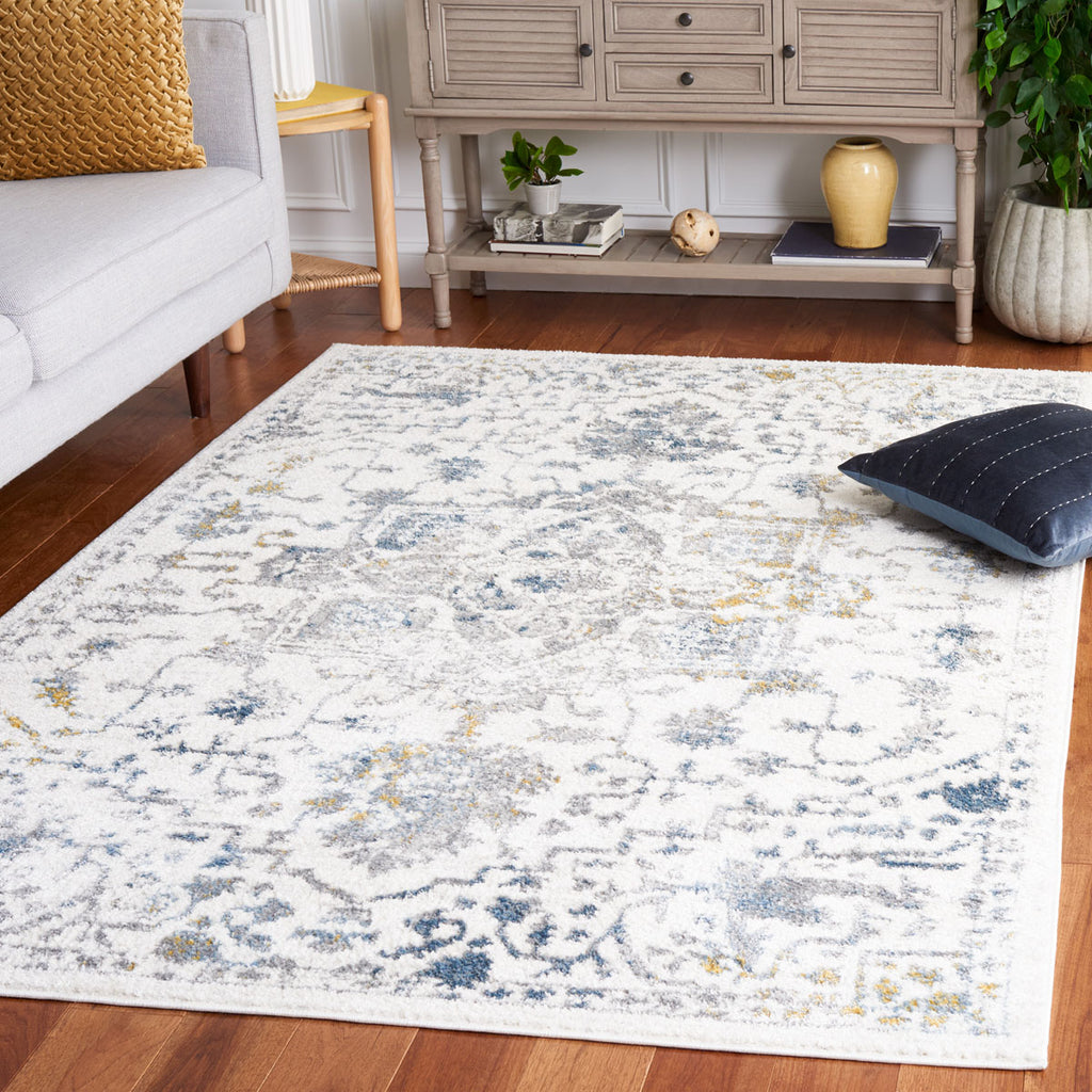 Safavieh Layla Collection, LAY112A - Ivory Grey / Blue
