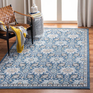Safavieh Liberty 700 Rug Collection LIB742N - Dark Blue / Ivory