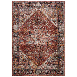 Safavieh Limitee 700 Rug Collection LIM766P - Beige / Rust