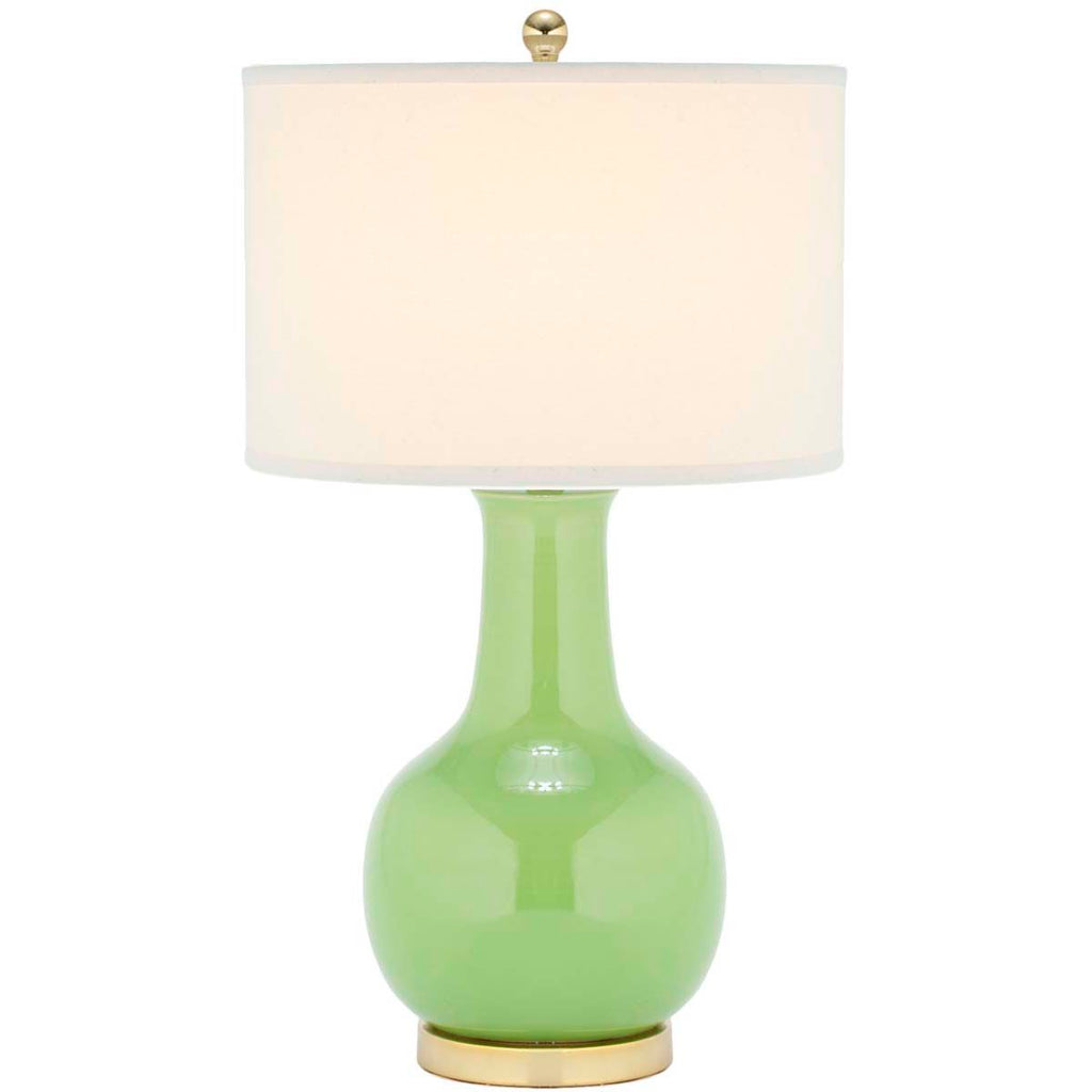 Safavieh Green 27.5 Inch H Ceramic Paris Lamp-Green