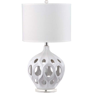 Safavieh Regina 29 Inch H Ceramic Table Lamp-White