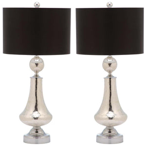 Safavieh Mercury 25.5 Inch H Crackle Glass Table Lamp (Set of 2)