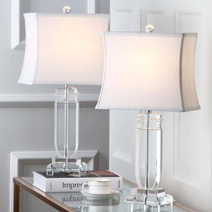 Safavieh Olympia 24 Inch H Crystal Table Lamp-Clear (Set of 2)