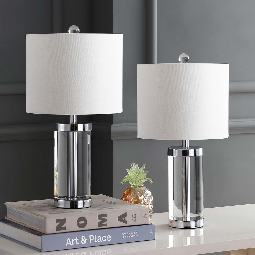 Safavieh Laurie 20 Inch H Crystal Table Lamp-Clear (Set of 2)