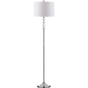 Safavieh Vendome 60 Inch H Floor Lamp-Clear/Chrome