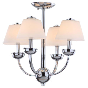Safavieh Yardley 4 Light Chrome 18.9 Inch Dia Chandelier - Chrome