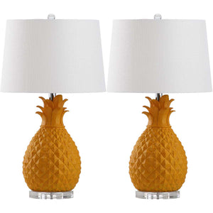 Safavieh Kelly 25.5 Inch H Table Lamp-Yellow (Set of 2)