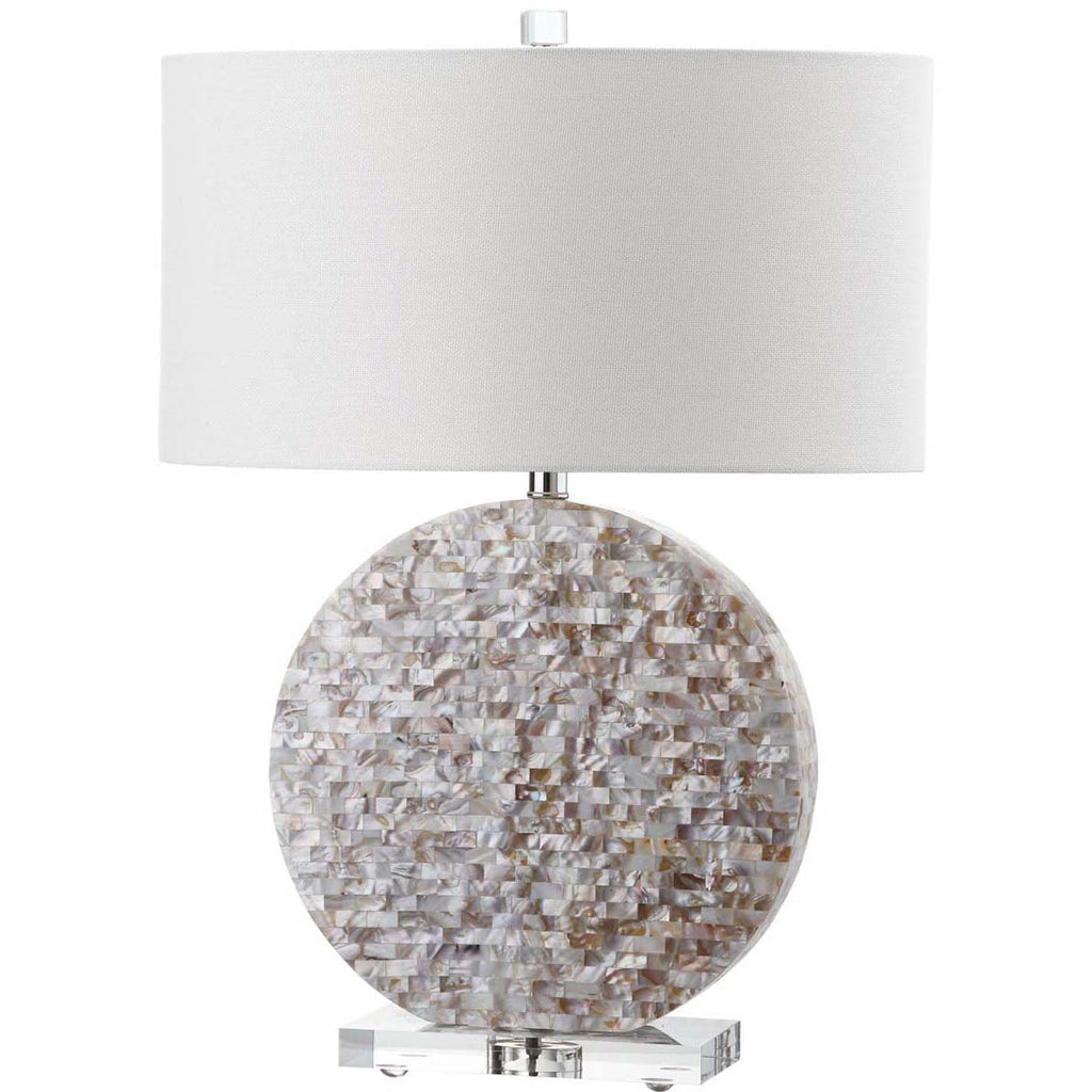 Safavieh Lindsey 26.5 Inch H Table Lamp - Pearl Taupe