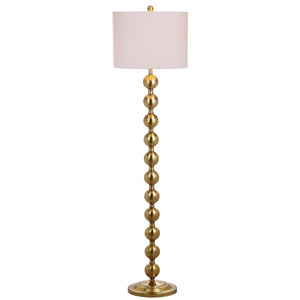 Safavieh Reflections 58.5 Inch H Stacked Ball Floor Lamp-Brass
