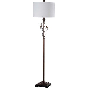 Safavieh Birdsong 61 Inch H Floor Lamp-Oil Rubbed Bronze (Black)