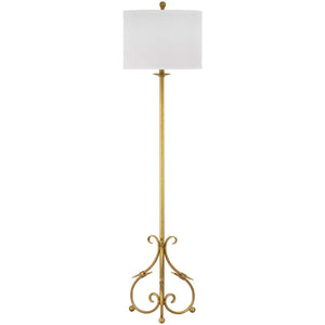 Safavieh Elisa 60 Inch H Baroque Floor Lamp-Antique Gold