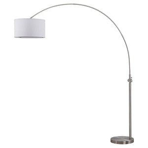 Safavieh Ascella 86 Inch H Arc Floor Lamp-Nickel