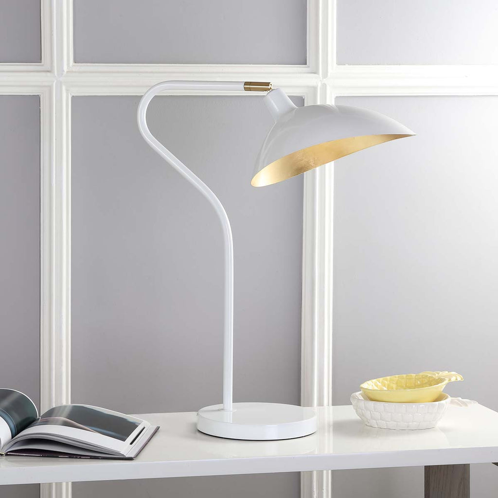 Safavieh Giselle  30 Inch H Adjustable Table Lamp-White