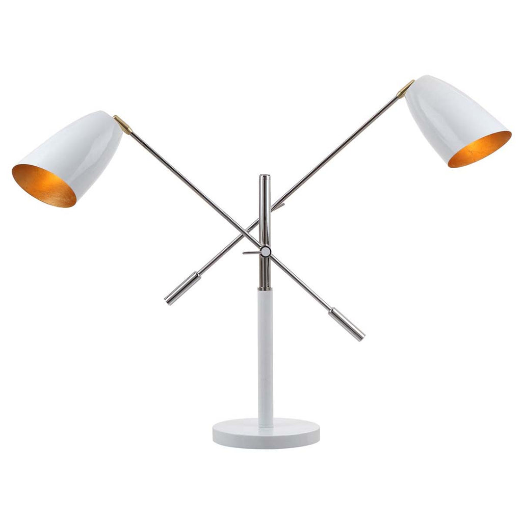 Safavieh Mavis 32 Inch H Adjustable Table Lamp-White