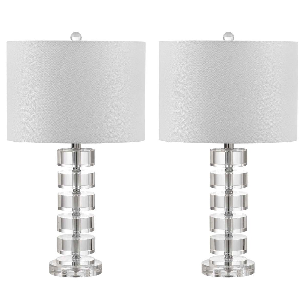 Safavieh Frances 25 Inch H Table Lamp-Clear (Set of 2)