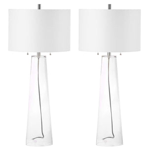 Safavieh Myrtle 38.125 Inch H Table Lamp-Clear (Set of 2)