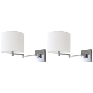 Safavieh Lillian Chrome 12 Inch H Wall Sconce-Chrome (Set of 2)