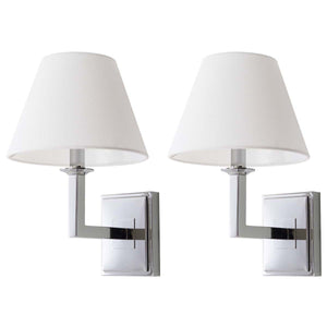 Safavieh Pauline Chrome 14.5 Inch H Wall Sconce-Chrome (Set of 2)