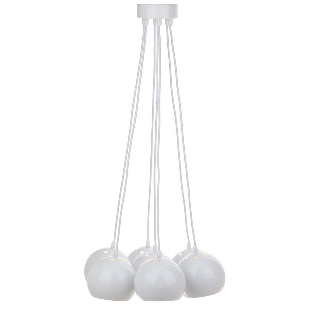 Safavieh Rome Bearing 17.75-Inch Dia Adjustable Pendant Lamp - White