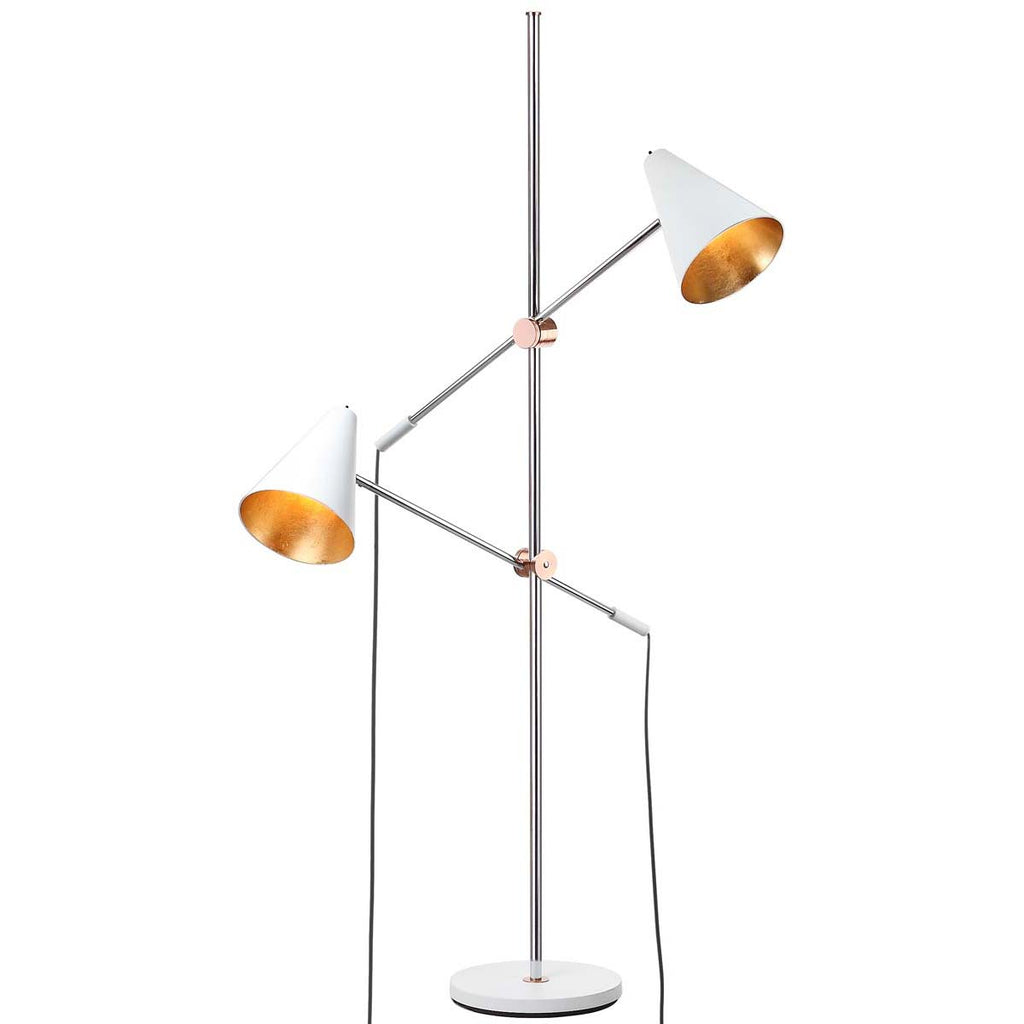 Safavieh Reed 71 Inch H Floor Lamp-White
