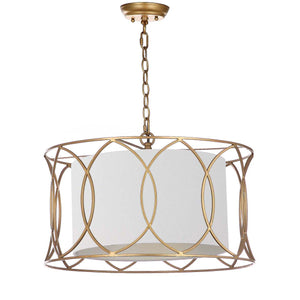 Safavieh Silas 21.5 Inch Dia Adjustable Pendant Lamp -Gold