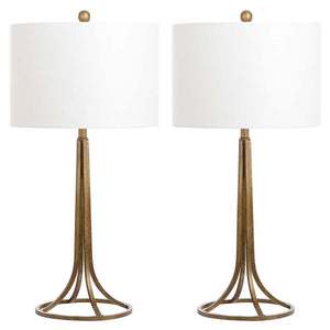 Safavieh Mckenna 30 Inch H Table Lamp-Antique Bronze (Set of 2)